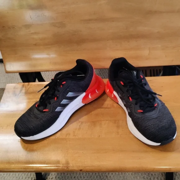 Adidas Kaptir Super Trail running shoes black orange white and gray size 9 - Picture 3 of 11